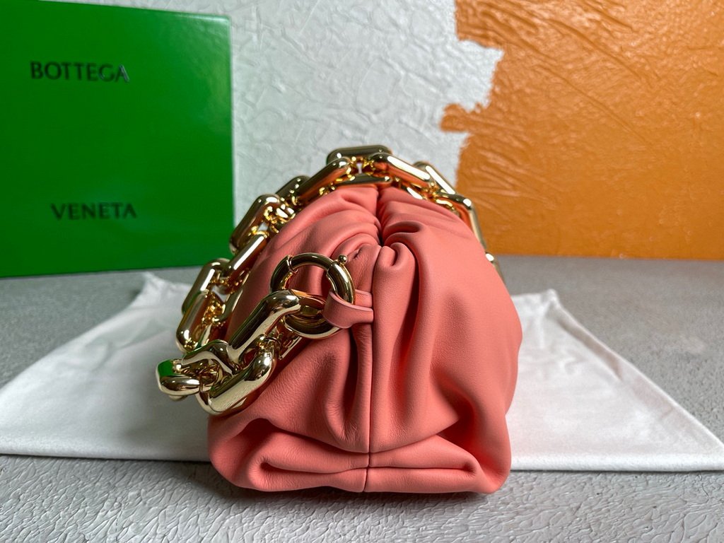 BV 620230 Bottega Veneta Chain Pouch Raintree Bag 92020 Strap 25cm Pink Gold
