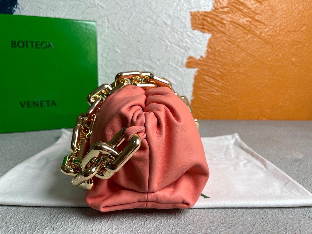 BV 620230 Bottega Veneta Chain Pouch Raintree Bag 92020 Strap 25cm Pink Gold