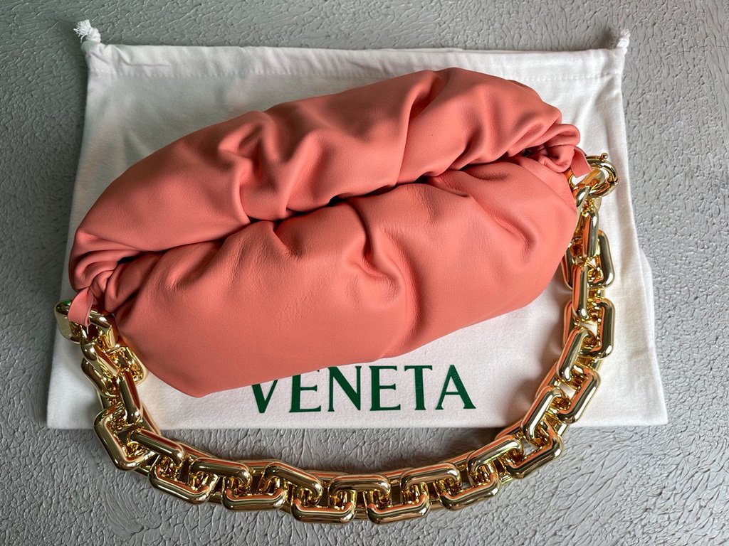 BV 620230 Bottega Veneta Chain Pouch Raintree Bag 92020 Strap 25cm Pink Gold
