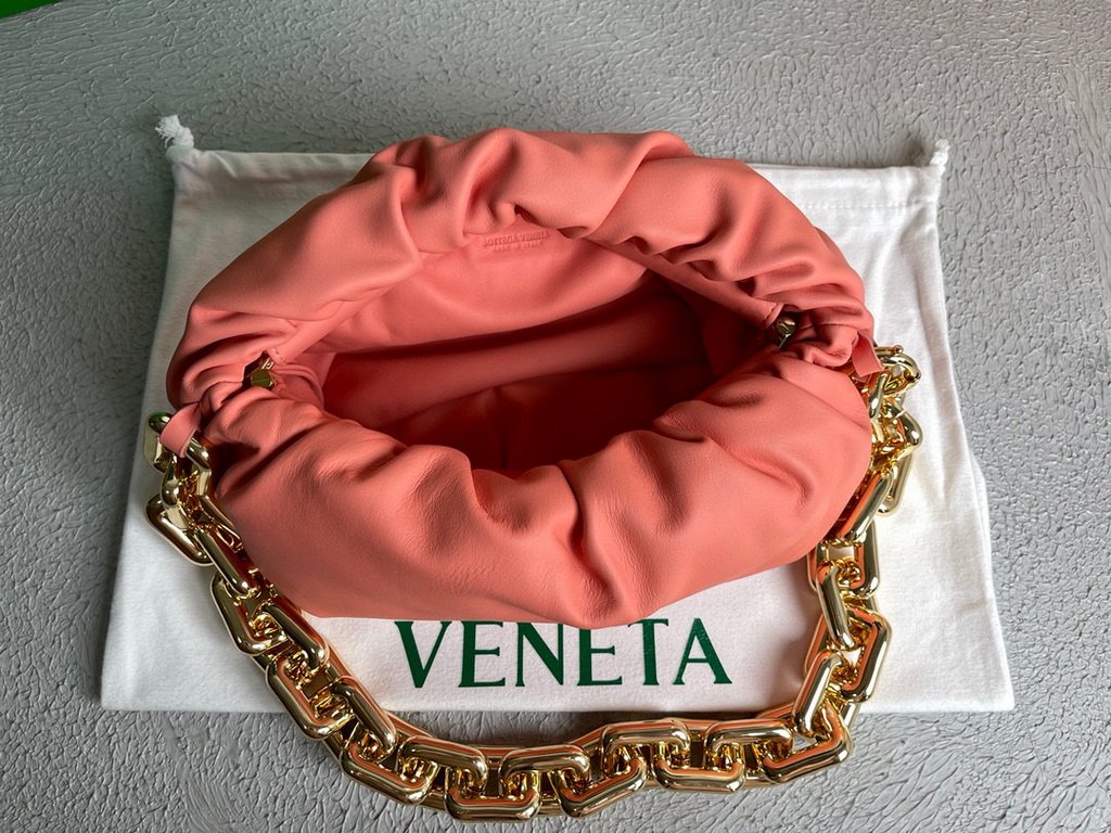 BV 620230 Bottega Veneta Chain Pouch Raintree Bag 92020 Strap 25cm Pink Gold