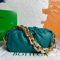 BV 620230 Bottega Veneta Chain Pouch Raintree Bag 92020 Strap 25cm Blue Gold