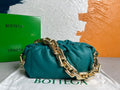 BV 620230 Bottega Veneta Chain Pouch Raintree Bag 92020 Strap 25cm Blue Gold