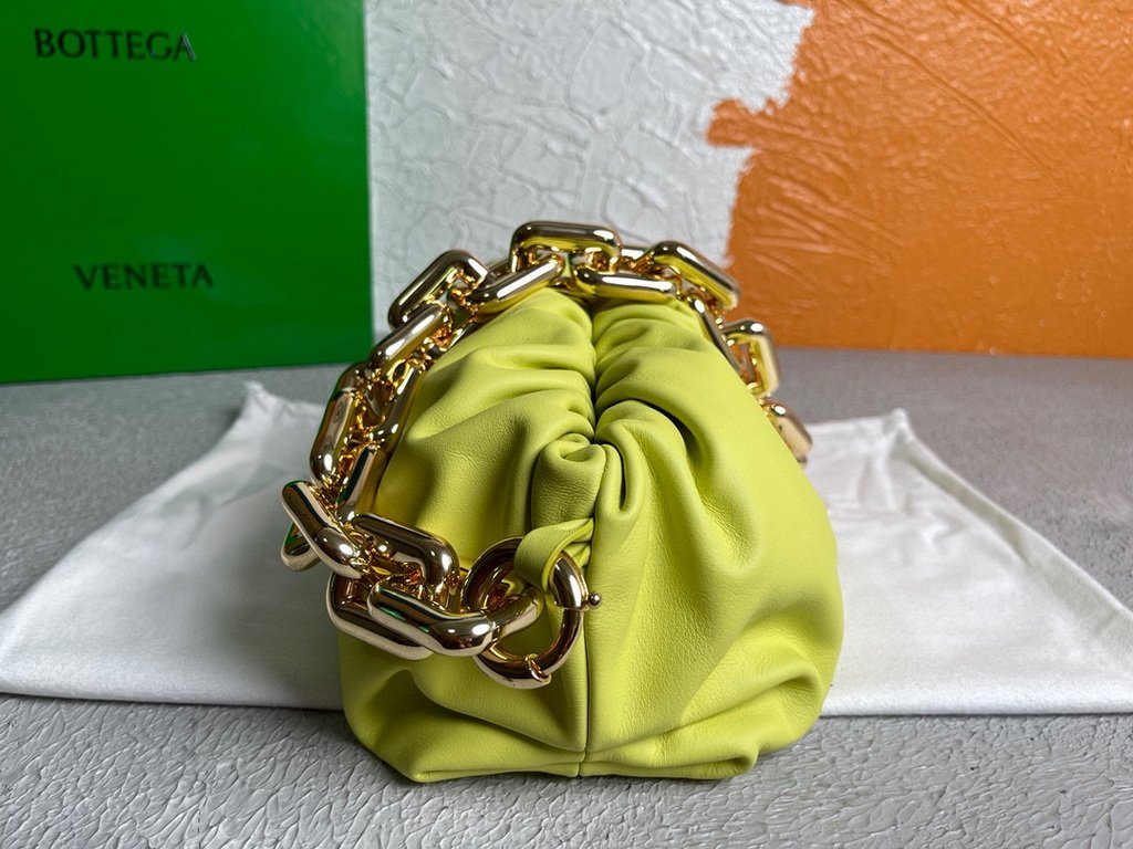 BV 620230 Bottega Veneta Chain Pouch Raintree Bag 92020 Strap 25cm Yellow Gold