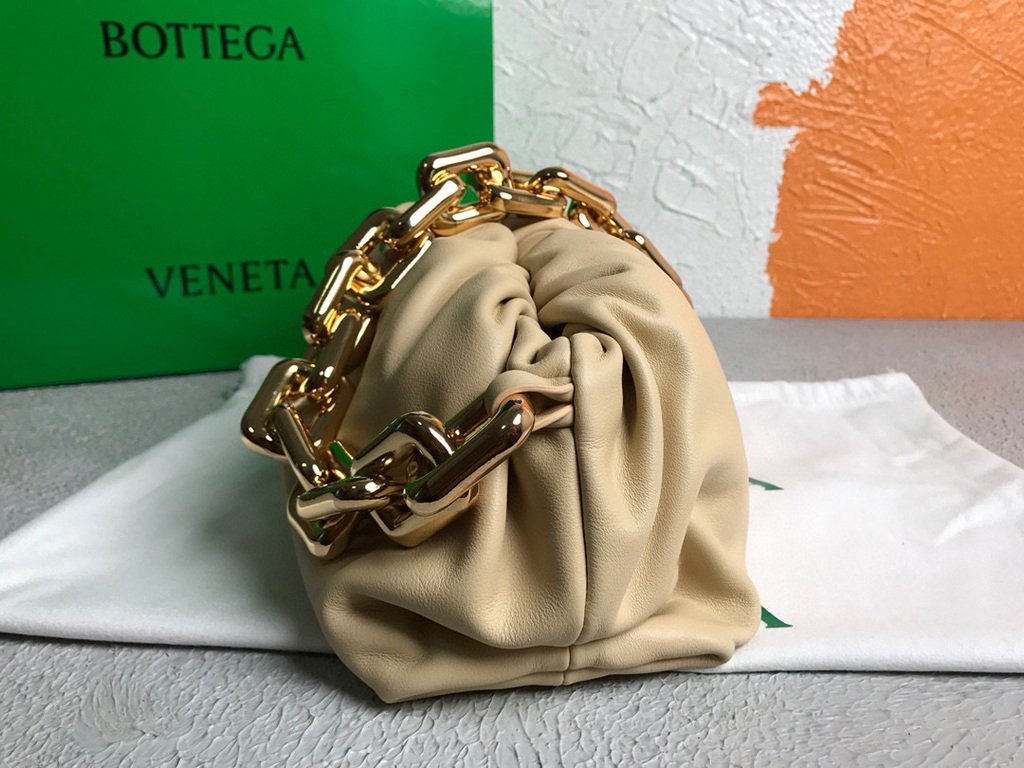 BV 620230 Bottega Veneta Chain Pouch Raintree Bag 92020 Strap 25cm Apricot Gold