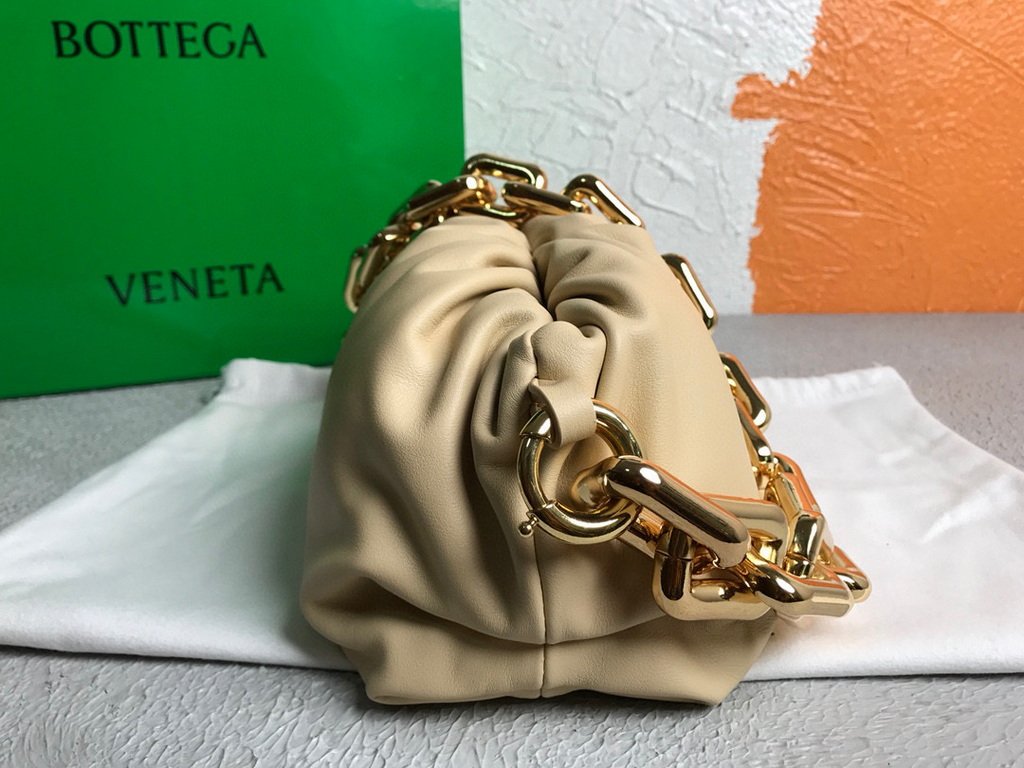 BV 620230 Bottega Veneta Chain Pouch Raintree Bag 92020 Strap 25cm Apricot Gold