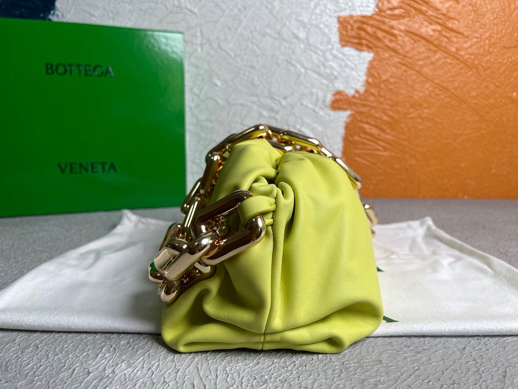 BV 620230 Bottega Veneta Chain Pouch Raintree Bag 92020 Strap 25cm Yellow Gold
