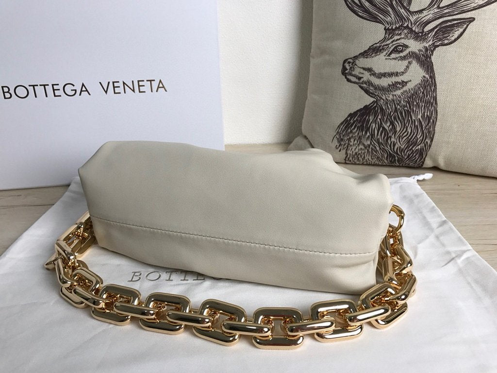 BV 620230 Bottega Veneta Chain Pouch Raintree Bag 92020 Strap 25cm White Gold