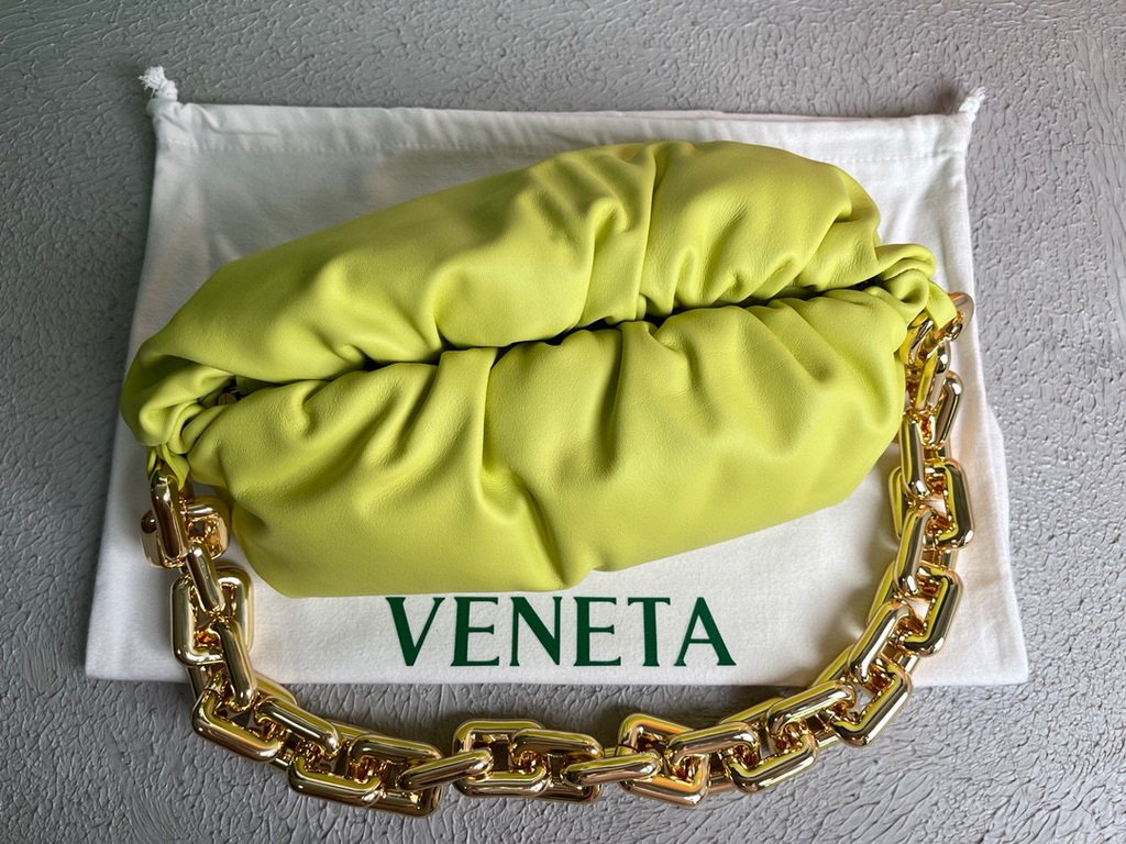 BV 620230 Bottega Veneta Chain Pouch Raintree Bag 92020 Strap 25cm Yellow Gold