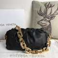 BV 620230 Bottega Veneta Chain Pouch Raintree Bag 92020 Strap 25cm Black Gold