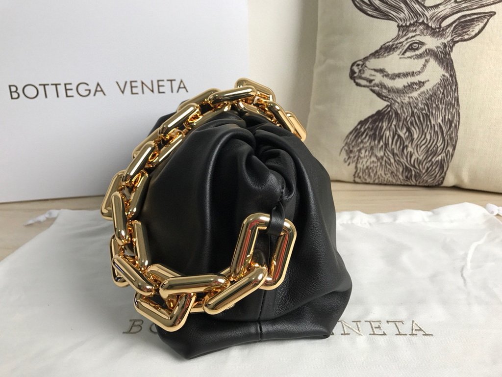 BV 620230 Bottega Veneta Chain Pouch Raintree Bag 92020 Strap 25cm Black Gold