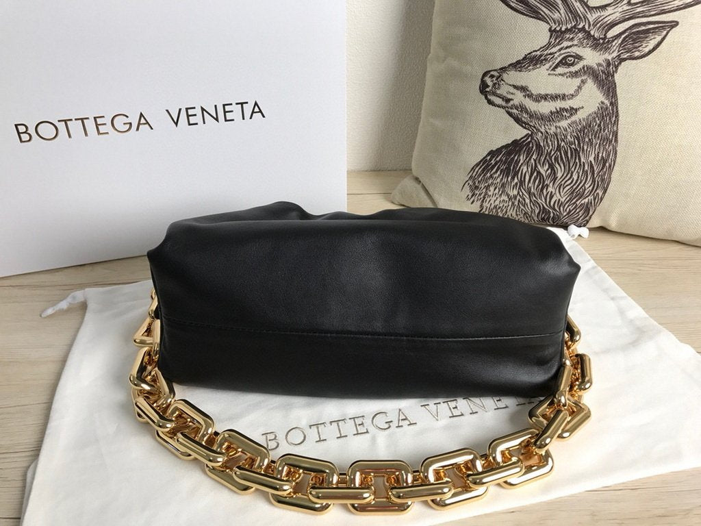 BV 620230 Bottega Veneta Chain Pouch Raintree Bag 92020 Strap 25cm Black Gold