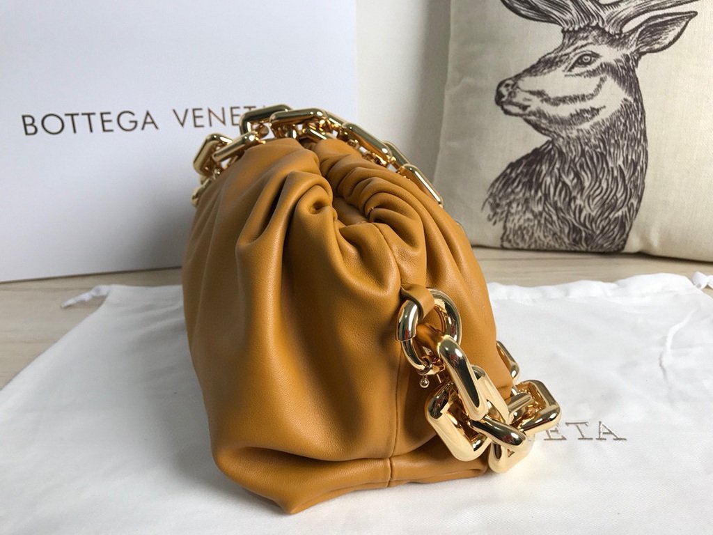 BV 620230 Bottega Veneta Chain Pouch Raintree Bag 92020 Strap 25cm Natural Gold