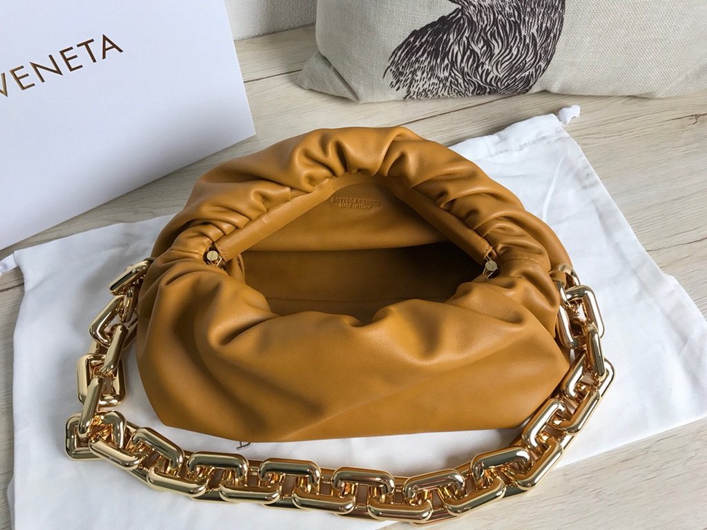 BV 620230 Bottega Veneta Chain Pouch Raintree Bag 92020 Strap 25cm Natural Gold
