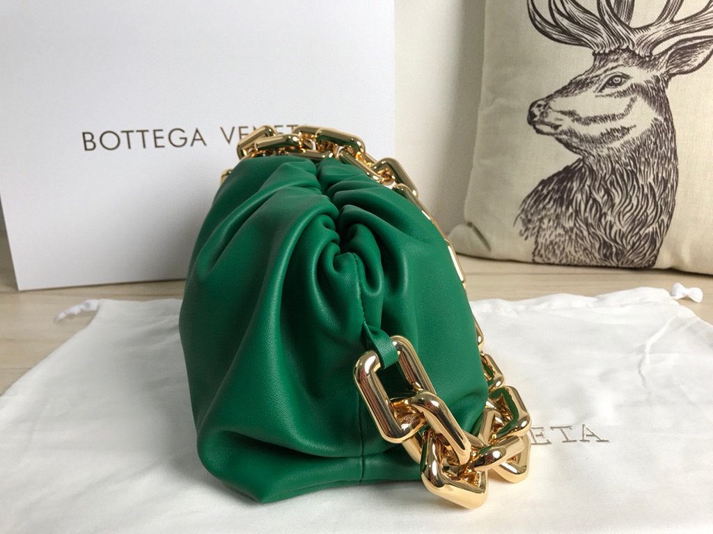 BV 620230 Bottega Veneta Chain Pouch Raintree Bag 92020 Strap 25cm Green Gold