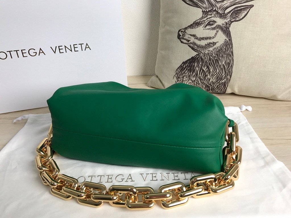 BV 620230 Bottega Veneta Chain Pouch Raintree Bag 92020 Strap 25cm Green Gold