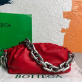 BV 620230 Bottega Veneta Chain Pouch Raintree Bag 92020 Strap 25cm Red Silver