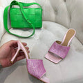BV 709028 Bottega Veneta Stretch Strass-embellished Shoes BV5808 - 35 - View 1