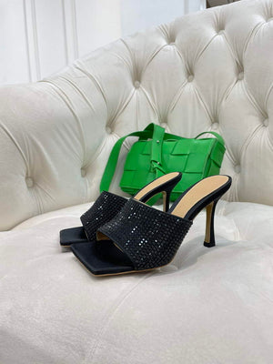 BV 709028 Bottega Veneta Stretch Strass-embellished Shoes BV5809 - 35 - View 2