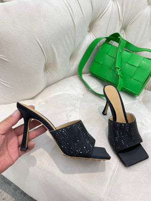 BV 709028 Bottega Veneta Stretch Strass-embellished Shoes BV5809 - 35 - View 1