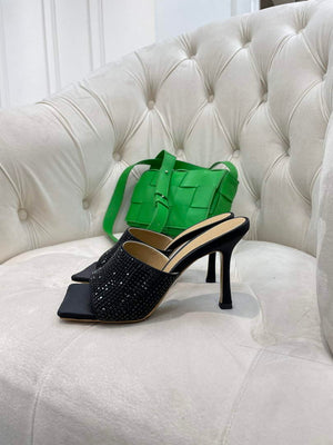 BV 709028 Bottega Veneta Stretch Strass-embellished Shoes BV5809 - 35 - View 9