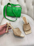BV 709028 Bottega Veneta Stretch Strass-embellished Shoes BV5810