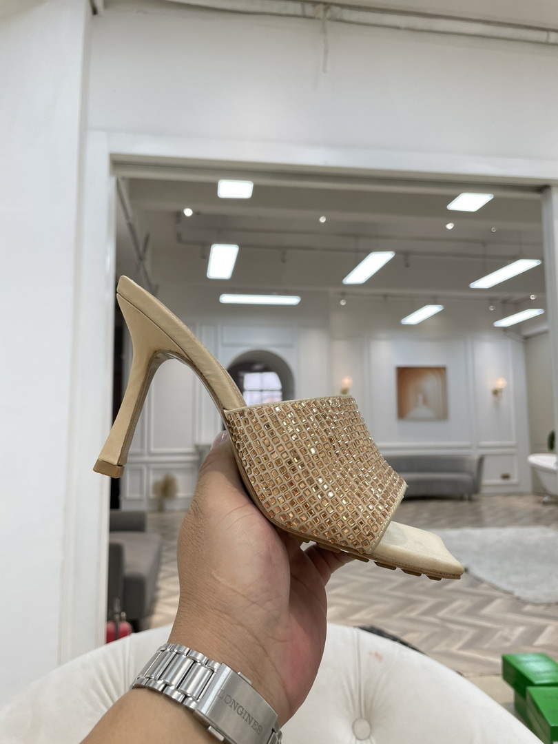 BV 709028 Bottega Veneta Stretch Strass-embellished Shoes BV5810