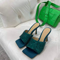 BV 709028 Bottega Veneta Stretch Strass-embellished Shoes BV5812 - 35 - View 1