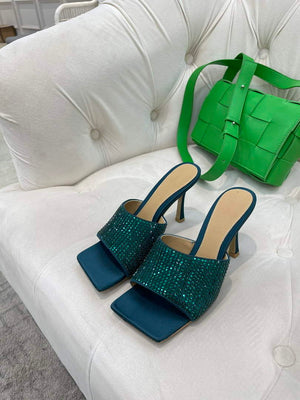 BV 709028 Bottega Veneta Stretch Strass-embellished Shoes BV5812 - 35 - View 1