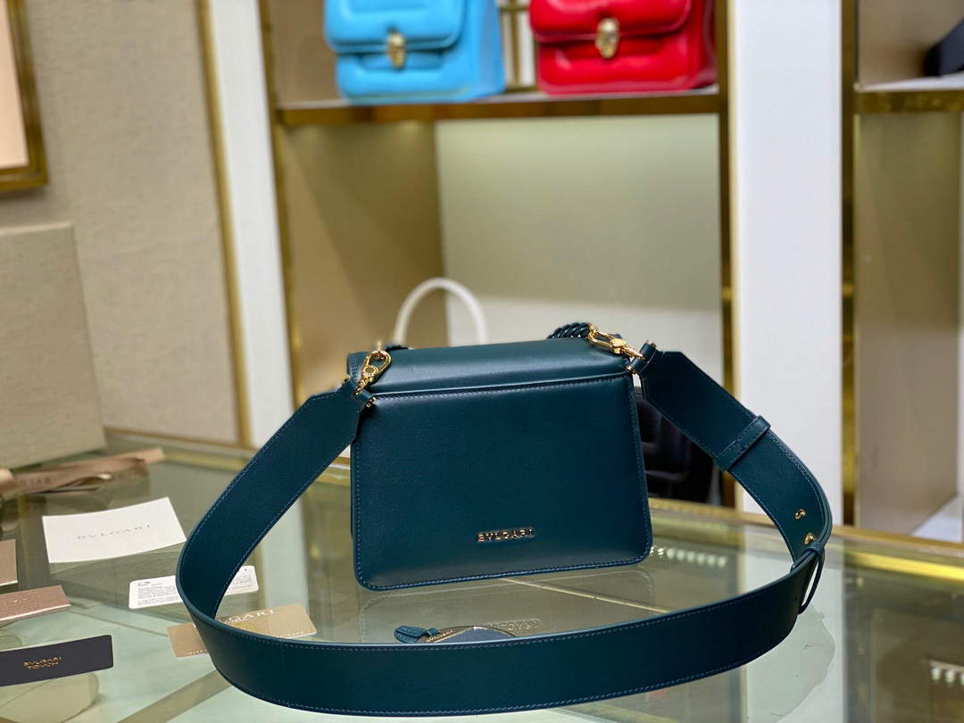 Bvlgari 29083 Serpenti Forever Crossbody Bag Green