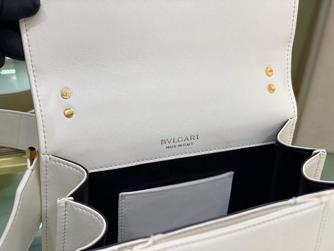 Bvlgari 29084 Serpenti Forever Crossbody Bag Ivory