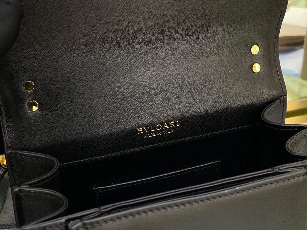 Bvlgari 290875 Serpenti Forever Crossbody Bag Black