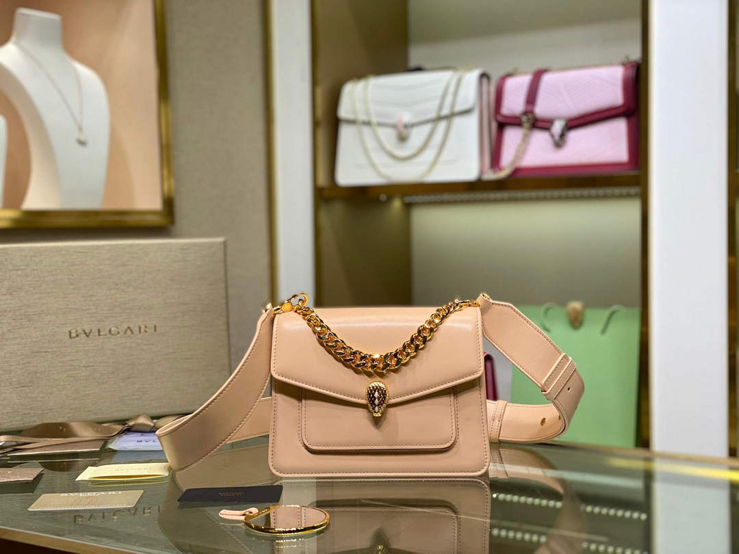 Bvlgari 29085 Serpenti Forever Crossbody Bag Pink - Default Title - View 1
