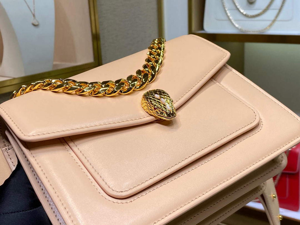 Bvlgari 29085 Serpenti Forever Crossbody Bag Pink
