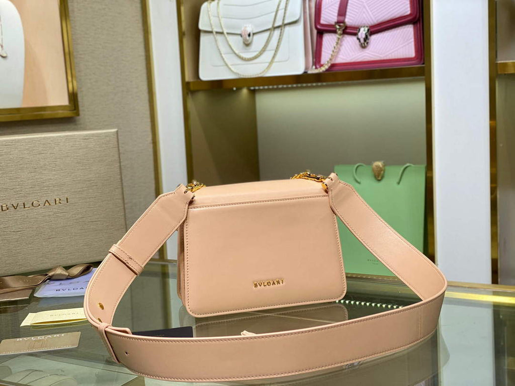 Bvlgari 29085 Serpenti Forever Crossbody Bag Pink