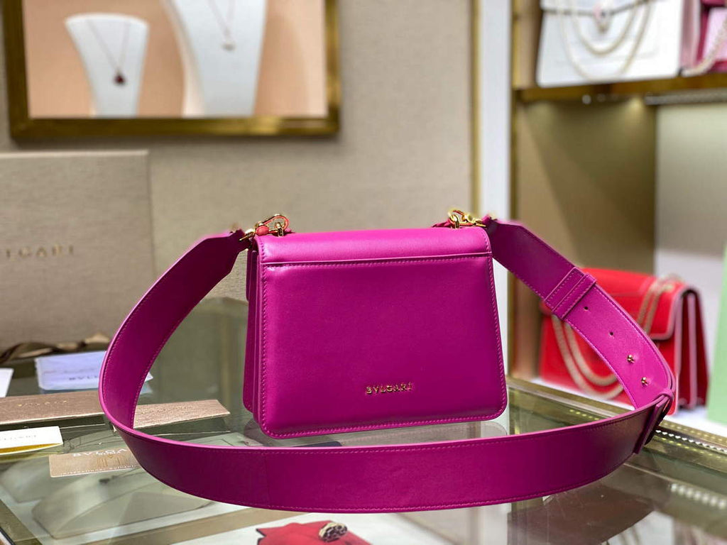 Bvlgari 29085 Serpenti Forever Crossbody Bag Plum
