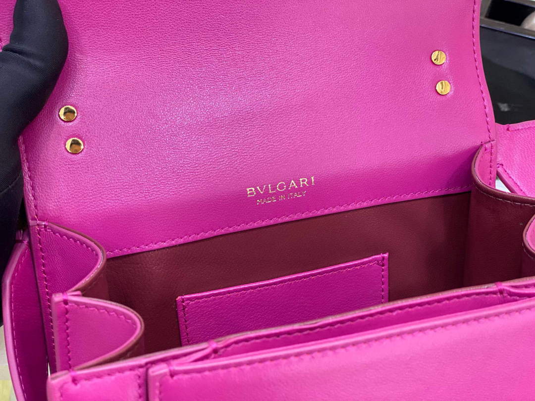Bvlgari 29085 Serpenti Forever Crossbody Bag Plum