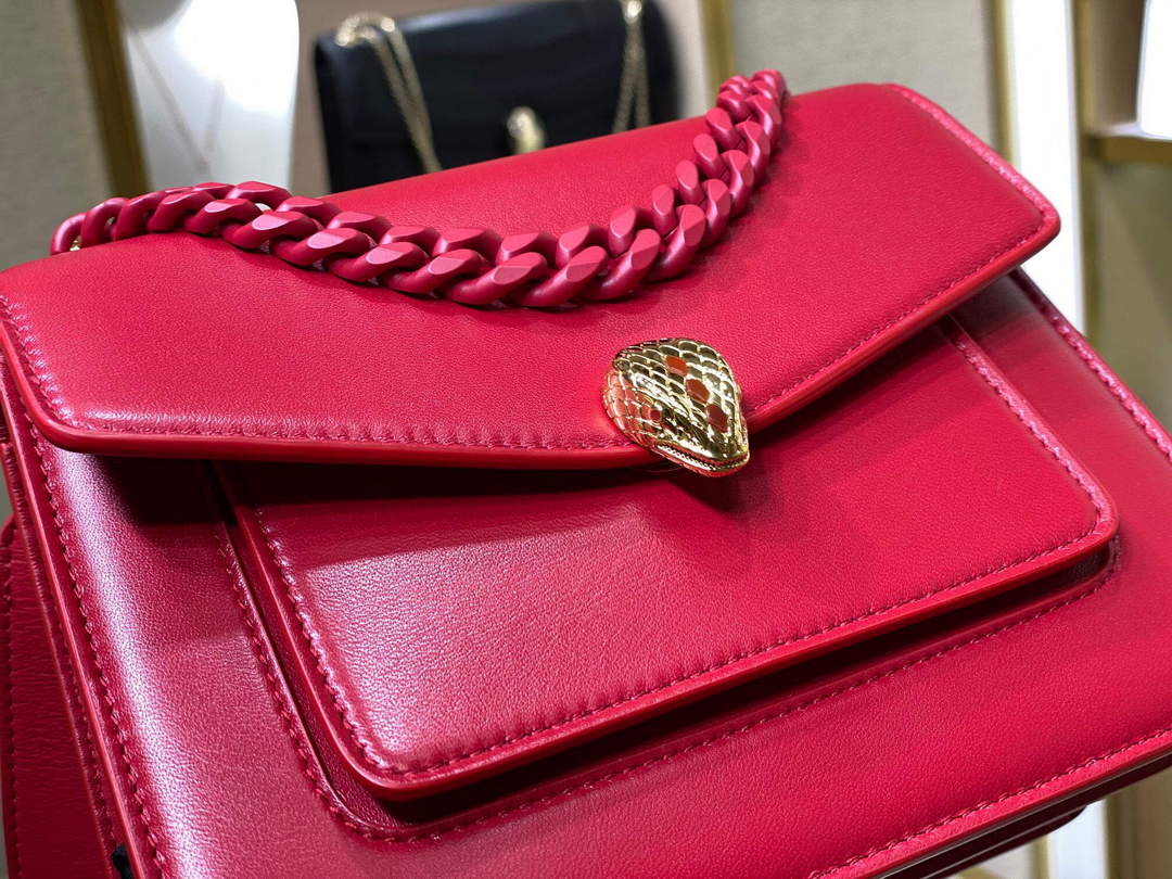 Bvlgari 29085 Serpenti Forever Crossbody Bag Red - Default Title - View 3