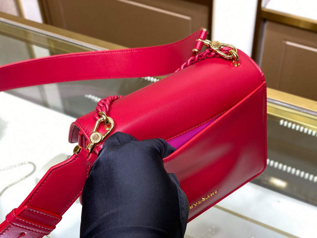 Bvlgari 29085 Serpenti Forever Crossbody Bag Red