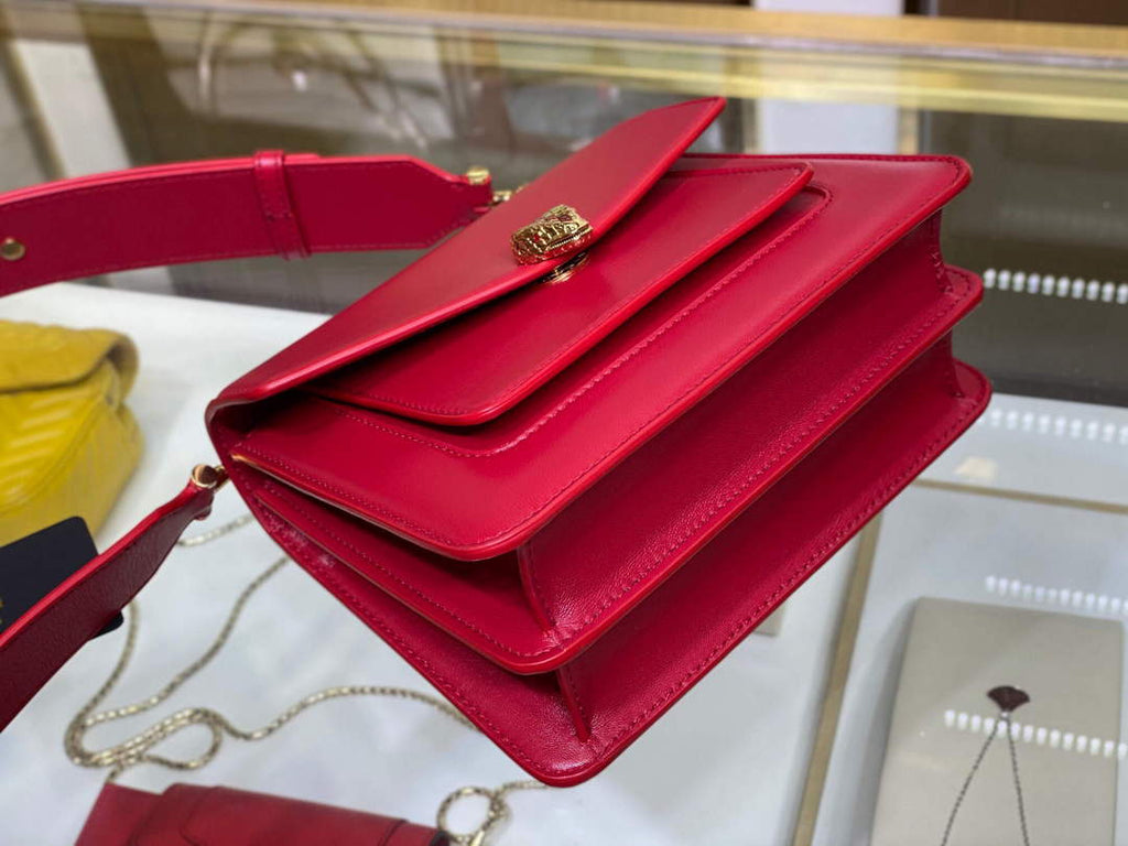 Bvlgari 29085 Serpenti Forever Crossbody Bag Red
