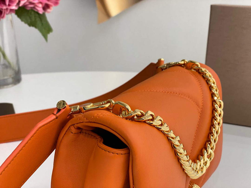 Bvlgari 291087 Serpenti Cabochon Crossbody Bag Orange