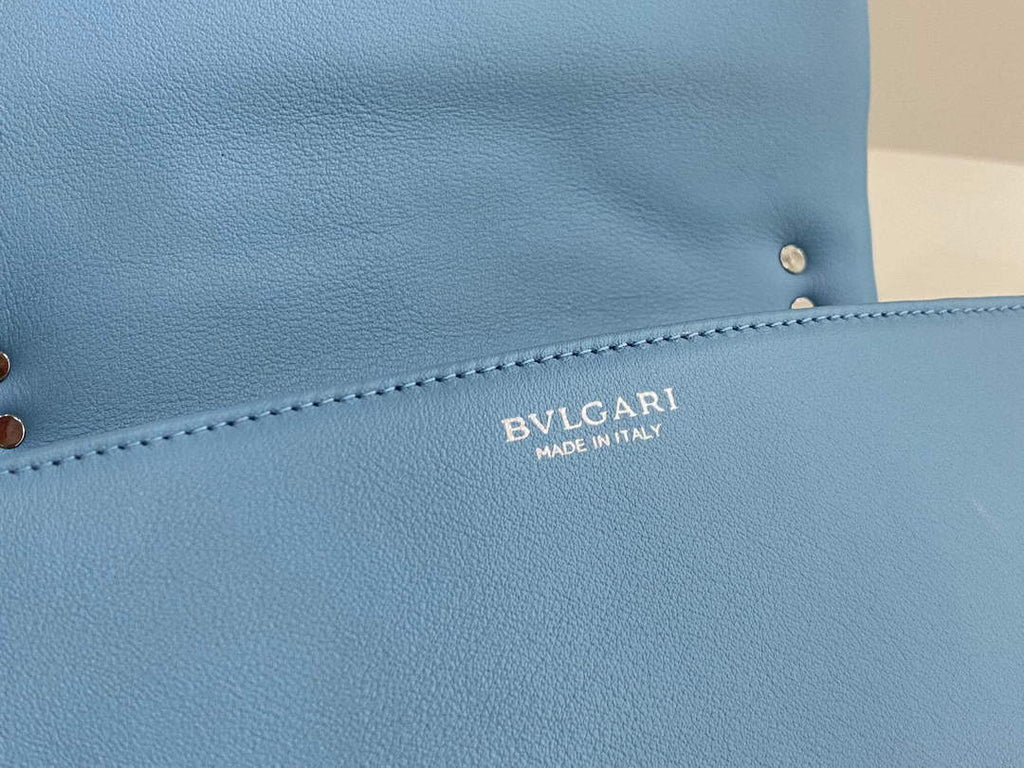 Bvlgari 291087 Serpenti Cabochon Crossbody Bag Blue