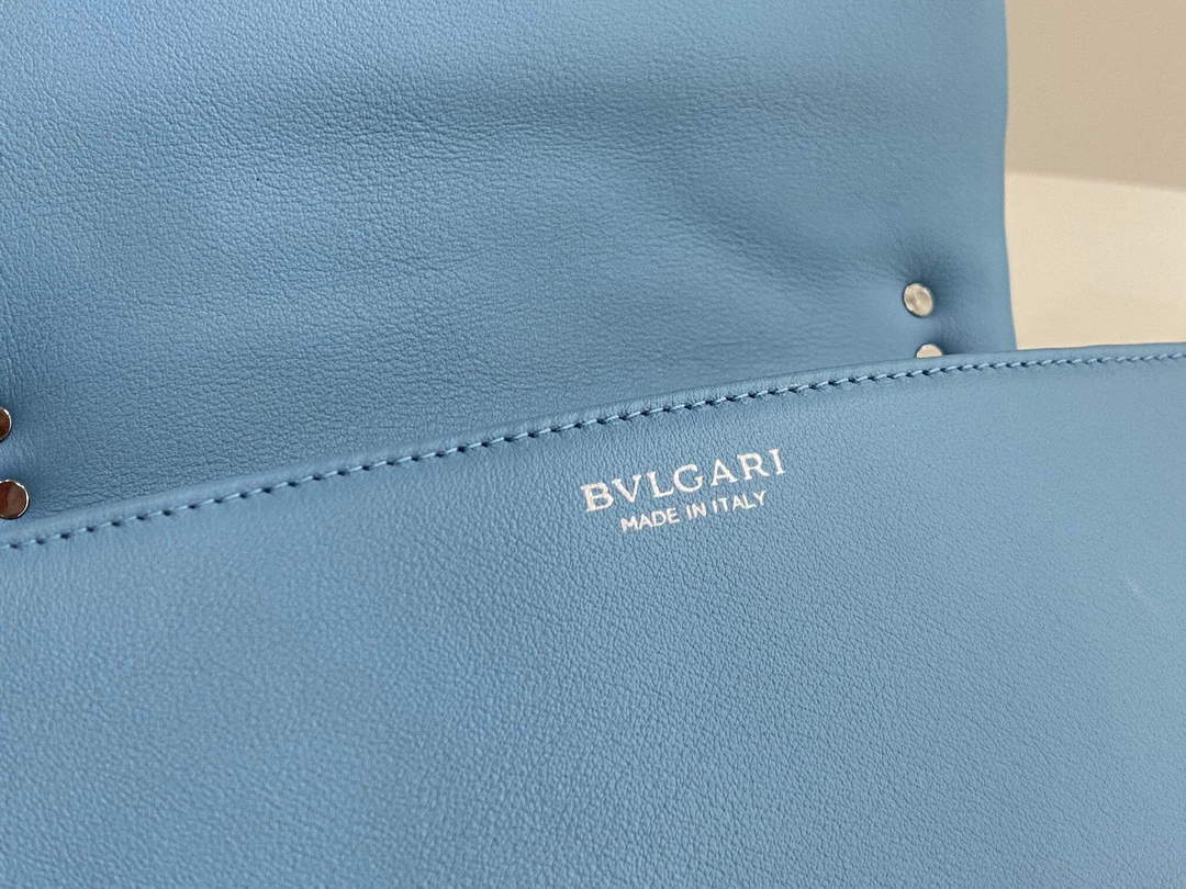 Bvlgari 291087 Serpenti Cabochon Crossbody Bag Blue