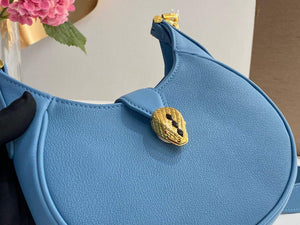 Bvlgari 291632 Small Serpenti Ellipse Crossbody Bag Blue - Default Title - View 2