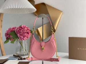 Bvlgari 291632 Small Serpenti Ellipse Crossbody Bag Pink - Default Title - View 1