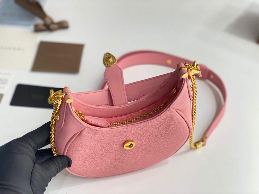 Bvlgari 291632 Small Serpenti Ellipse Crossbody Bag Pink
