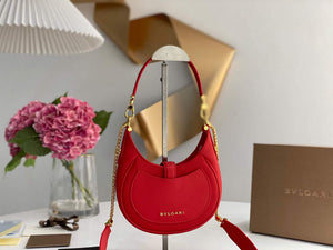 Bvlgari 291632 Small Serpenti Ellipse Crossbody Bag Red - Default Title - View 6