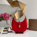 Bvlgari 291640 Serpenti Ellipse Shoulder Bag Red - Default Title - View 1