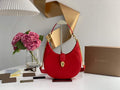 Bvlgari 291640 Serpenti Ellipse Shoulder Bag Red