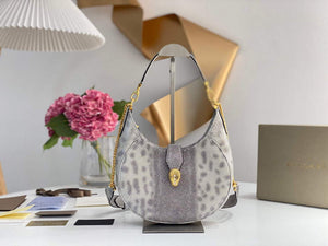 Bvlgari 291640 Serpenti Ellipse Shoulder Bag Gray - Default Title - View 1