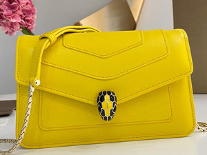 Bvlgari 291859 Serpenti Forever Chain Wallet Yellow - Default Title - View 1